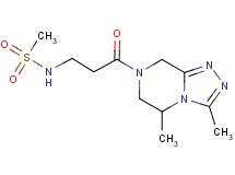 N-[3-(3,5-dimethyl-5,6-dihydro[1,2,4]triazolo[4,3-a]pyrazin-7(8H)-yl)-3-oxopropyl]methanesulfonamide