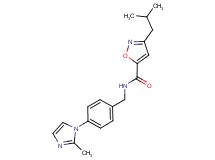 3-isobutyl-N-[4-(2-methyl-1H-imidazol-1-yl)benzyl]-5-isoxazolecarboxamide