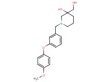 3-(hydroxymethyl)-1-[3-(4-methoxyphenoxy)benzyl]-3-piperidinol