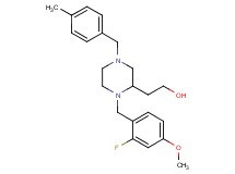 2-[1-(2-fluoro-4-methoxybenzyl)-4-(4-methylbenzyl)-2-piperazinyl]ethanol