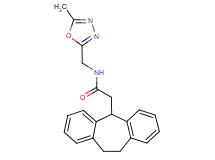 2-(10,11-dihydro-5H-dibenzo[a,d][7]annulen-5-yl)-N-[(5-methyl-1,3,4-oxadiazol-2-yl)methyl]acetamide