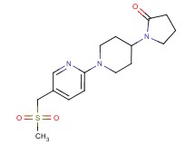 1-(1-{5-[(methylsulfonyl)methyl]pyridin-2-yl}piperidin-4-yl)pyrrolidin-2-one