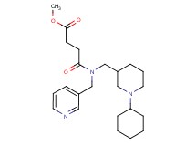 methyl 4-[[(1-cyclohexyl-3-piperidinyl)methyl](3-pyridinylmethyl)amino]-4-oxobutanoate