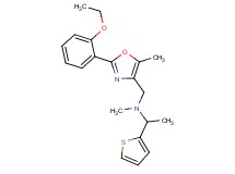 N-{[2-(2-ethoxyphenyl)-5-methyl-1,3-oxazol-4-yl]methyl}-N-methyl-1-(2-thienyl)ethanamine