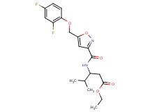 ethyl 3-[({5-[(2,4-difluorophenoxy)methyl]-3-isoxazolyl}carbonyl)amino]-4-methylpentanoate