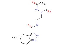 N-[2-(3,6-dioxo-3,6-dihydropyridazin-1(2H)-yl)ethyl]-5-methyl-4,5,6,7-tetrahydro-2H-indazole-3-carboxamide