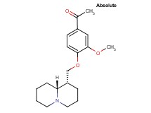 1-{3-methoxy-4-[(1R,9aR)-octahydro-2H-quinolizin-1-ylmethoxy]phenyl}ethanone
