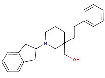 [1-(2,3-dihydro-1H-inden-2-yl)-3-(2-phenylethyl)-3-piperidinyl]methanol