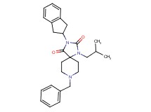 8-benzyl-3-(2,3-dihydro-1H-inden-2-yl)-1-isobutyl-1,3,8-triazaspiro[4.5]decane-2,4-dione