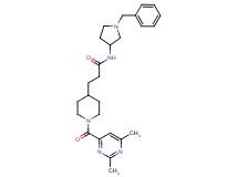 N-(1-benzyl-3-pyrrolidinyl)-3-{1-[(2,6-dimethyl-4-pyrimidinyl)carbonyl]-4-piperidinyl}propanamide