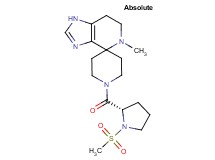 5-methyl-1'-[1-(methylsulfonyl)-L-prolyl]-1,5,6,7-tetrahydrospiro[imidazo[4,5-c]pyridine-4,4'-piperidine]
