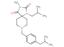 1-isobutyl-8-(4-isobutylbenzyl)-3-methyl-1,3,8-triazaspiro[4.5]decane-2,4-dione
