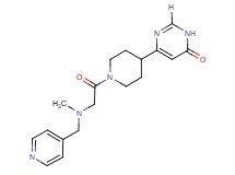 6-(1-{[methyl(pyridin-4-ylmethyl)amino]acetyl}piperidin-4-yl)pyrimidin-4(3H)-one