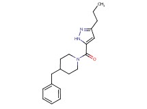 4-benzyl-1-[(3-propyl-1H-pyrazol-5-yl)carbonyl]piperidine