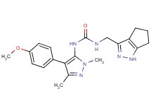 N-[4-(4-methoxyphenyl)-1,3-dimethyl-1H-pyrazol-5-yl]-N'-(1,4,5,6-tetrahydrocyclopenta[c]pyrazol-3-ylmethyl)urea