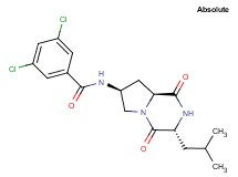 3,5-dichloro-N-[(3R,7S,8aS)-3-isobutyl-1,4-dioxooctahydropyrrolo[1,2-a]pyrazin-7-yl]benzamide