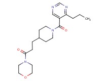 4-(3-{1-[(4-propylpyrimidin-5-yl)carbonyl]piperidin-4-yl}propanoyl)morpholine