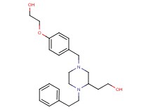 2-[4-[4-(2-hydroxyethoxy)benzyl]-1-(2-phenylethyl)-2-piperazinyl]ethanol