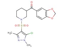 1,3-benzodioxol-5-yl{1-[(5-chloro-1,3-dimethyl-1H-pyrazol-4-yl)sulfonyl]-3-piperidinyl}methanone