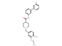 1-(3-ethoxy-4-hydroxybenzyl)-N-(3'-fluoro-3-biphenylyl)-4-piperidinecarboxamide