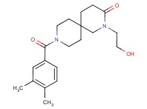 9-(3,4-dimethylbenzoyl)-2-(2-hydroxyethyl)-2,9-diazaspiro[5.5]undecan-3-one