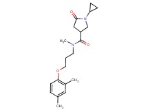 1-cyclopropyl-N-[3-(2,4-dimethylphenoxy)propyl]-N-methyl-5-oxo-3-pyrrolidinecarboxamide