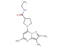 N-ethyl-1-(2,3,5-trimethylpyrazolo[1,5-a]pyrimidin-7-yl)-3-pyrrolidinecarboxamide