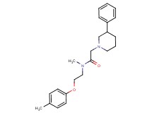 N-methyl-N-[2-(4-methylphenoxy)ethyl]-2-(3-phenyl-1-piperidinyl)acetamide