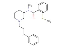 N-methyl-2-(methylthio)-N-[1-(3-phenylpropyl)-3-piperidinyl]benzamide