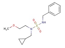 N'-benzyl-N-(cyclopropylmethyl)-N-(2-methoxyethyl)sulfamide