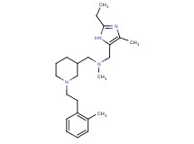 1-(2-ethyl-4-methyl-1H-imidazol-5-yl)-N-methyl-N-({1-[2-(2-methylphenyl)ethyl]-3-piperidinyl}methyl)methanamine