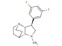 (2R*,3S*,6R*)-3-(3,5-difluorophenyl)-5-methyl-1,5-diazatricyclo[5.2.2.0~2,6~]undecane