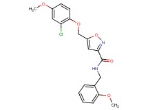 5-[(2-chloro-4-methoxyphenoxy)methyl]-N-(2-methoxybenzyl)-3-isoxazolecarboxamide