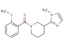 3-(1-methyl-1H-imidazol-2-yl)-1-[2-(methylthio)benzoyl]piperidine