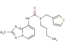 N-butyl-N'-(2-methyl[1,2,4]triazolo[1,5-a]pyridin-8-yl)-N-(3-thienylmethyl)urea