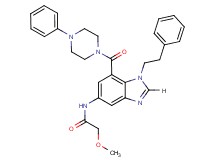 2-methoxy-N-{1-(2-phenylethyl)-7-[(4-phenyl-1-piperazinyl)carbonyl]-1H-benzimidazol-5-yl}acetamide