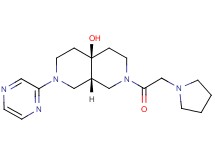 (4aS*,8aS*)-2-pyrazin-2-yl-7-(pyrrolidin-1-ylacetyl)octahydro-2,7-naphthyridin-4a(2H)-ol