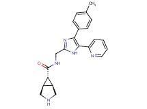 rel-(1R,5S,6r)-N-{[4-(4-methylphenyl)-5-(2-pyridinyl)-1H-imidazol-2-yl]methyl}-3-azabicyclo[3.1.0]hexane-6-carboxamide hydrochloride