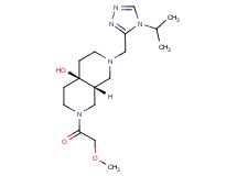 (4aR*,8aR*)-2-[(4-isopropyl-4H-1,2,4-triazol-3-yl)methyl]-7-(methoxyacetyl)octahydro-2,7-naphthyridin-4a(2H)-ol