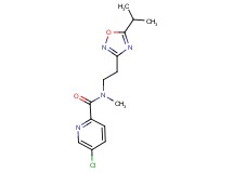 5-chloro-N-[2-(5-isopropyl-1,2,4-oxadiazol-3-yl)ethyl]-N-methylpyridine-2-carboxamide