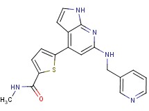 N-methyl-5-{6-[(pyridin-3-ylmethyl)amino]-1H-pyrrolo[2,3-b]pyridin-4-yl}thiophene-2-carboxamide