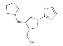 [(3R*,4R*)-4-(pyrrolidin-1-ylmethyl)-1-(1,3-thiazol-2-yl)pyrrolidin-3-yl]methanol