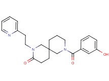 8-(3-hydroxybenzoyl)-2-(2-pyridin-2-ylethyl)-2,8-diazaspiro[5.5]undecan-3-one