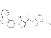 N,N-diethyl-1-{[5-methyl-1-(5H-thiochromeno[4,3-d]pyrimidin-2-yl)-1H-pyrazol-4-yl]carbonyl}-3-pyrrolidinamine