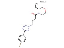 (3S)-3-ethyl-4-{4-[5-(4-fluorophenyl)-2H-tetrazol-2-yl]butanoyl}morpholine