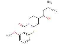 1-[1-(2-fluoro-6-methoxybenzoyl)-4-piperidinyl]-3-methyl-1-butanol