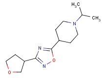 1-isopropyl-4-[3-(tetrahydrofuran-3-yl)-1,2,4-oxadiazol-5-yl]piperidine