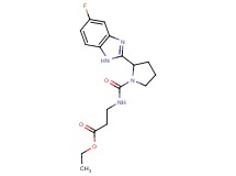 ethyl N-{[2-(5-fluoro-1H-benzimidazol-2-yl)-1-pyrrolidinyl]carbonyl}-beta-alaninate