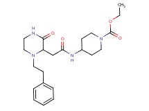 ethyl 4-({[3-oxo-1-(2-phenylethyl)-2-piperazinyl]acetyl}amino)-1-piperidinecarboxylate