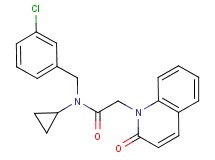 N-(3-chlorobenzyl)-N-cyclopropyl-2-(2-oxoquinolin-1(2H)-yl)acetamide